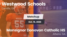 Matchup: Westwood Schools vs. Monsignor Donovan Catholic HS 2020