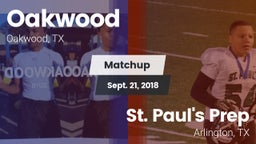 Matchup: Oakwood vs. St. Paul's Prep  2018