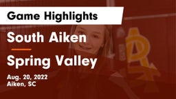 South Aiken  vs Spring Valley  Game Highlights - Aug. 20, 2022
