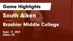 South Aiken  vs Brashier Middle College Game Highlights - Sept. 17, 2022