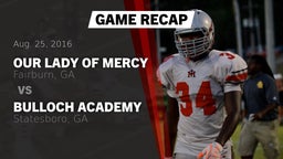Recap: Our Lady of Mercy  vs. Bulloch Academy  2016