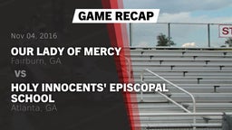 Recap: Our Lady of Mercy  vs. Holy Innocents' Episcopal School 2016