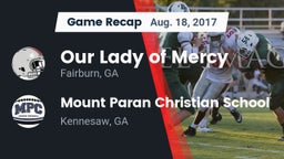 Recap: Our Lady of Mercy  vs. Mount Paran Christian School 2017