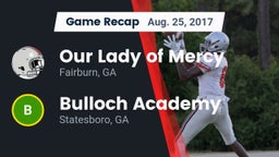 Recap: Our Lady of Mercy  vs. Bulloch Academy  2017