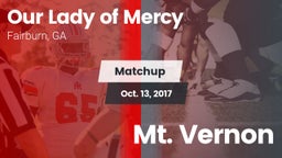 Matchup: Our Lady of Mercy vs. Mt. Vernon 2017