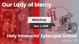 Matchup: Our Lady of Mercy vs. Holy Innocents' Episcopal School 2018
