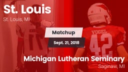 Matchup: St. Louis vs. Michigan Lutheran Seminary  2018