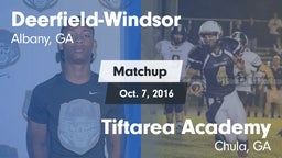Matchup: Deerfield-Windsor vs. Tiftarea Academy  2016