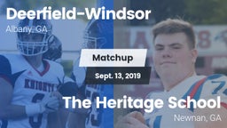 Matchup: Deerfield-Windsor vs. The Heritage School 2019