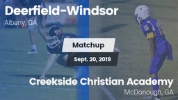 Matchup: Deerfield-Windsor vs. Creekside Christian Academy 2019