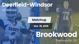 Matchup: Deerfield-Windsor vs. Brookwood  2019
