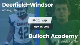 Matchup: Deerfield-Windsor vs. Bulloch Academy 2019