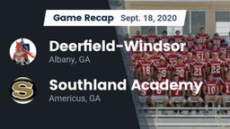 Recap: Deerfield-Windsor  vs. Southland Academy  2020