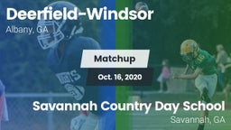 Matchup: Deerfield-Windsor vs. Savannah Country Day School 2020