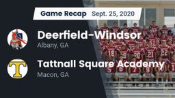 Recap: Deerfield-Windsor  vs. Tattnall Square Academy  2020