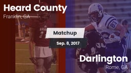 Matchup: Heard County vs. Darlington  2017