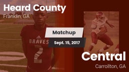 Matchup: Heard County vs. Central  2017