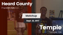 Matchup: Heard County vs. Temple  2017