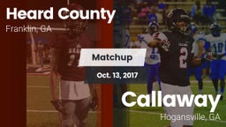 Matchup: Heard County vs. Callaway  2017