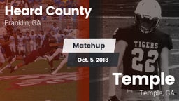 Matchup: Heard County vs. Temple  2018