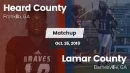 Matchup: Heard County vs. Lamar County  2018