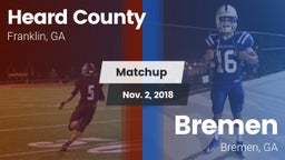 Matchup: Heard County vs. Bremen  2018