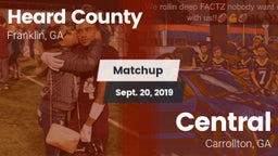Matchup: Heard County vs. Central  2019