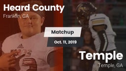 Matchup: Heard County vs. Temple  2019