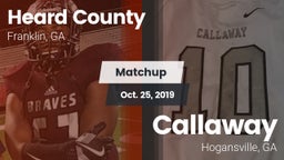 Matchup: Heard County vs. Callaway  2019