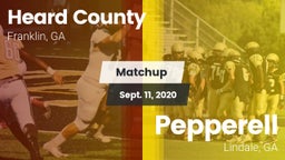 Matchup: Heard County vs. Pepperell  2020