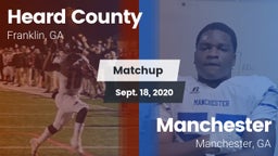 Matchup: Heard County vs. Manchester  2020