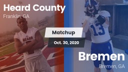 Matchup: Heard County vs. Bremen  2020