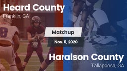 Matchup: Heard County vs. Haralson County  2020