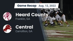 Recap: Heard County  vs. Central  2022