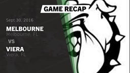 Recap: Melbourne  vs. Viera  2016