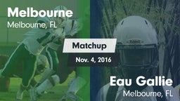 Matchup: Melbourne vs. Eau Gallie  2016