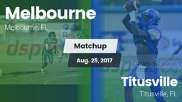 Matchup: Melbourne vs. Titusville  2017