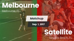 Matchup: Melbourne vs. Satellite  2017