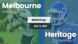 Matchup: Melbourne vs. Heritage  2017