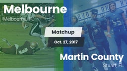 Matchup: Melbourne vs. Martin County  2017
