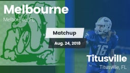 Matchup: Melbourne vs. Titusville  2018
