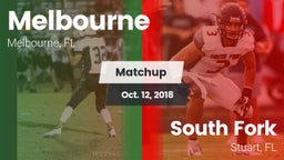 Matchup: Melbourne vs. South Fork  2018