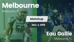 Matchup: Melbourne vs. Eau Gallie  2018