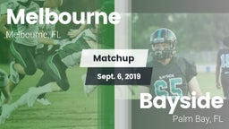 Matchup: Melbourne vs. Bayside  2019