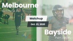 Matchup: Melbourne vs. Bayside  2020