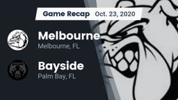 Recap: Melbourne  vs. Bayside  2020