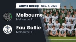 Recap: Melbourne  vs. Eau Gallie  2022