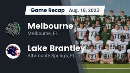 Recap: Melbourne  vs. Lake Brantley  2023