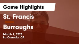 St. Francis  vs Burroughs Game Highlights - March 9, 2023