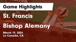 St. Francis  vs Bishop Alemany  Game Highlights - March 19, 2024
